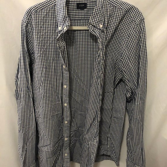 J Crew Casual Gingham Button Down - Picture 1 of 1
